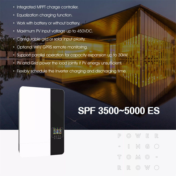 Built In All In One Solar Inverter 5KW 48V Pure Sine Wave Hybrid Inverter