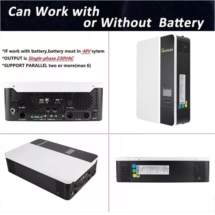Built In All In One Solar Inverter 5KW 48V Pure Sine Wave Hybrid Inverter